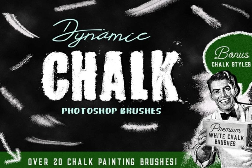 Chalk Photoshop Brushes