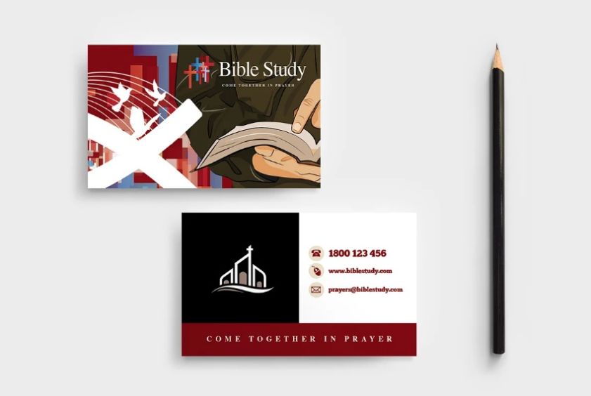 Bible Study Business Card Template