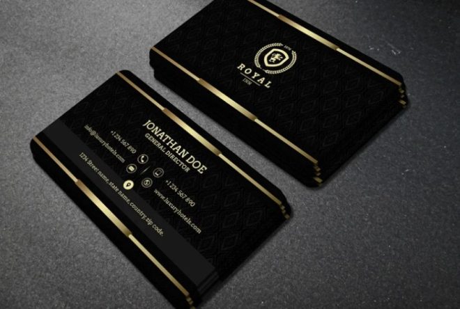 15+ FREE Black Business Cards Template Download - Graphic Cloud