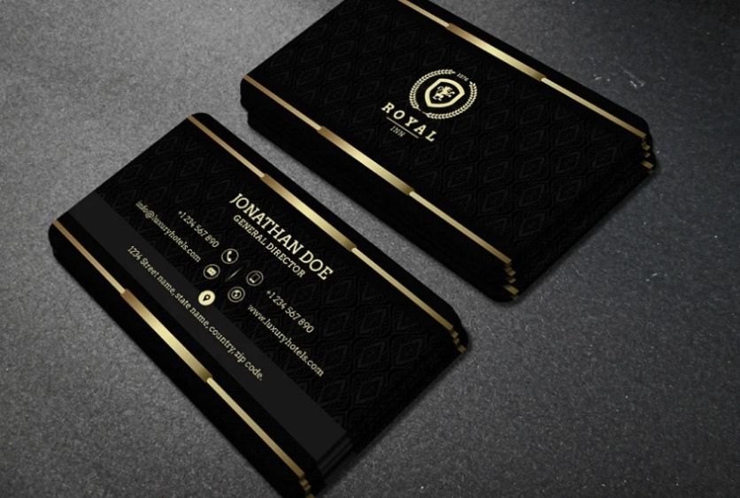 Black and Gold Business Cards
