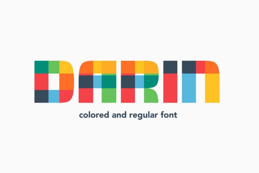 Bold and Colorful Font
