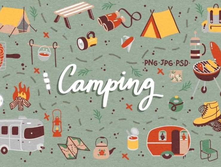 15+ FREE Camping Patterns AI EPS Vector Download