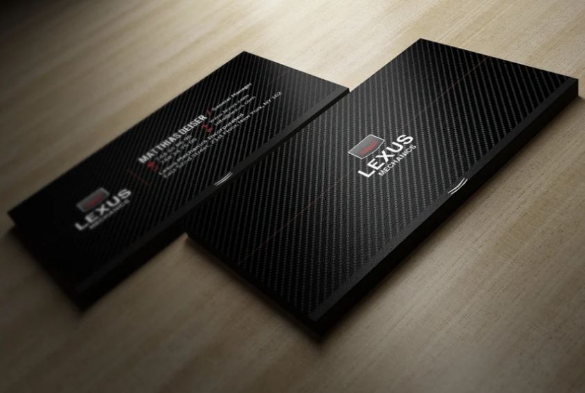 Carbon Style Business Card Design