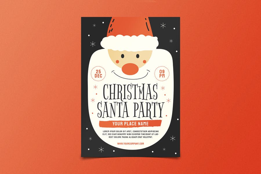 Christmas Santa Party Flyer