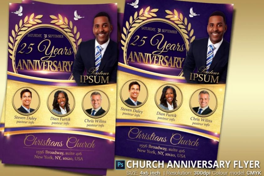 Church Anniversary Flyer Template