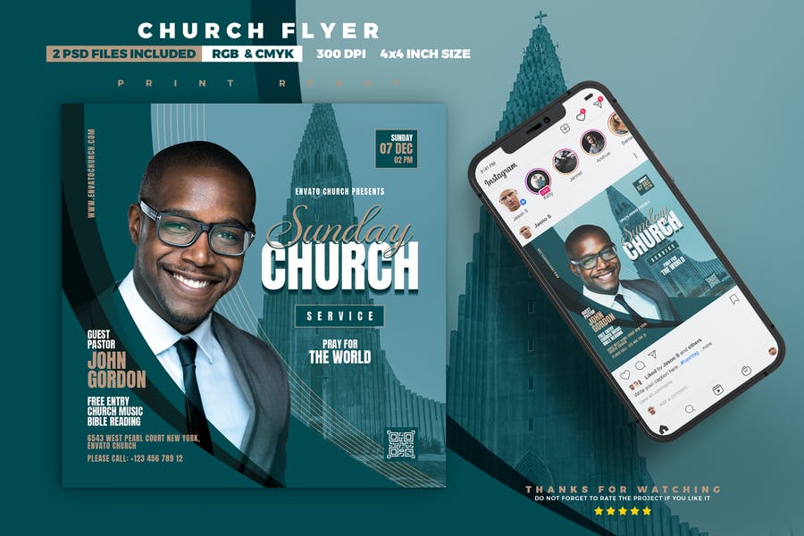 Church Service Editable Templates