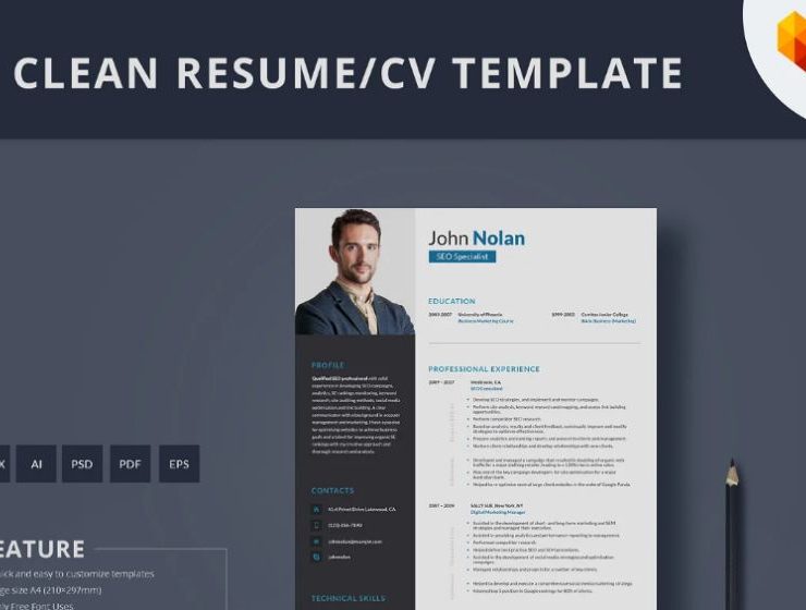 SEO Specialist Resume template