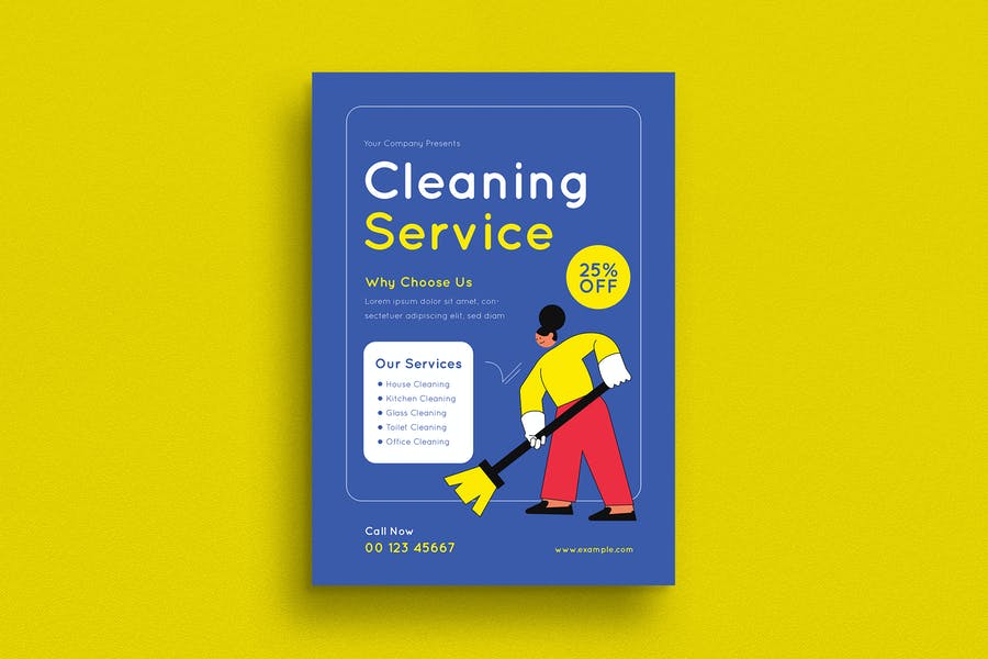 Cleaning Services Flyer PSD