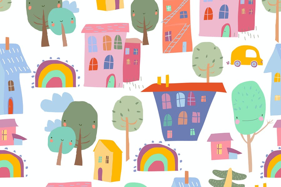 Colorful House background