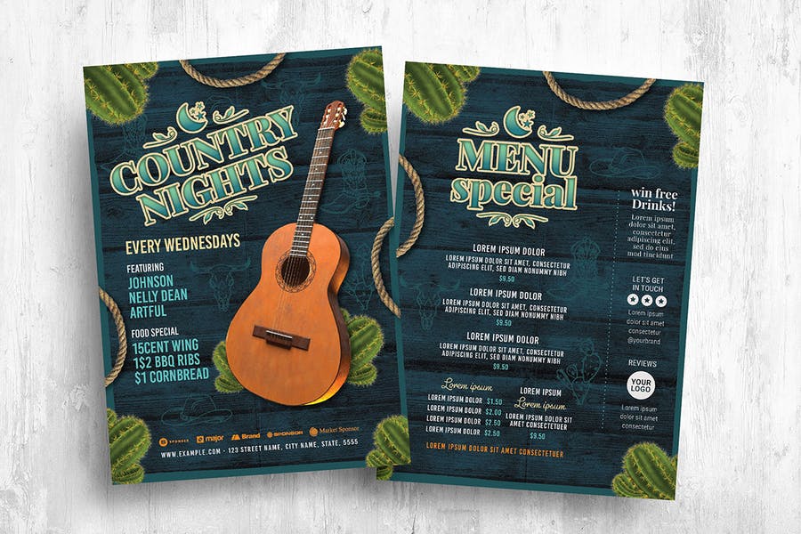 Country Music Flyer Design
