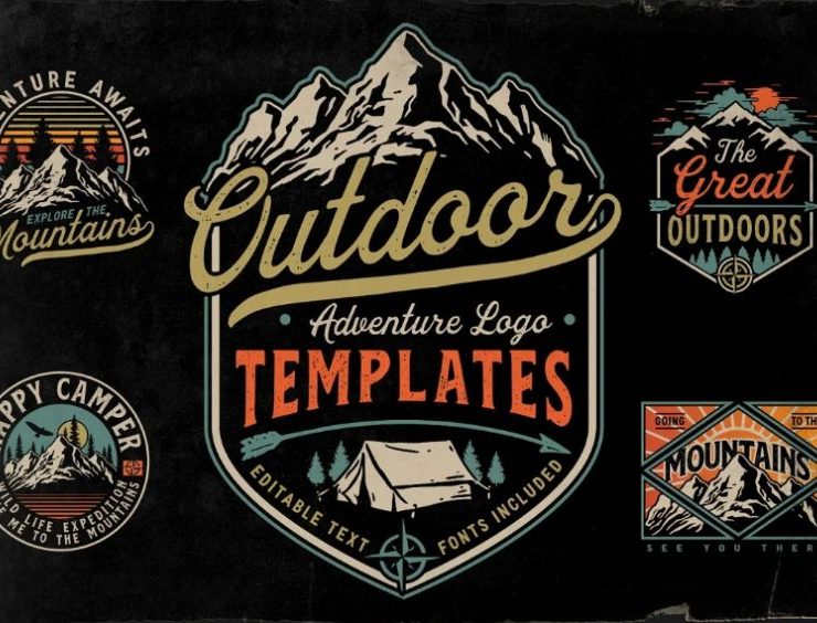 15+ Adventure Badge Template PSD Free  Download