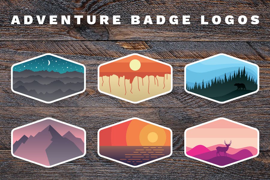 Creative Camping Badge Templates