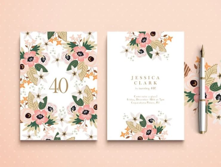 15+ FREE Floral Birthday Invitation Card Templates