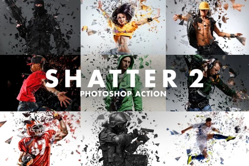 Creative Shatter Photo Effects