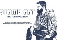 Stamp Art Photoshop Action