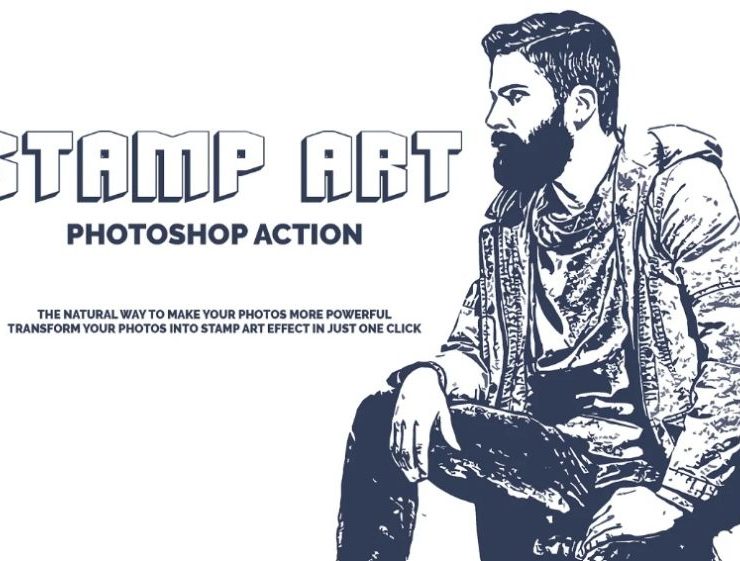 Stamp Art Photoshop Action