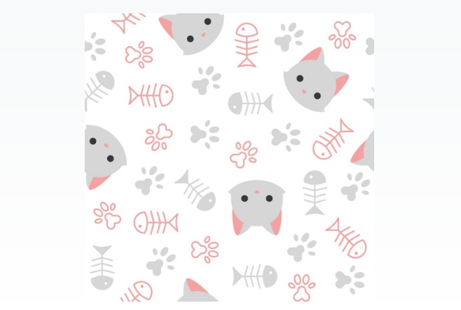 Cute Cat Pattern Design