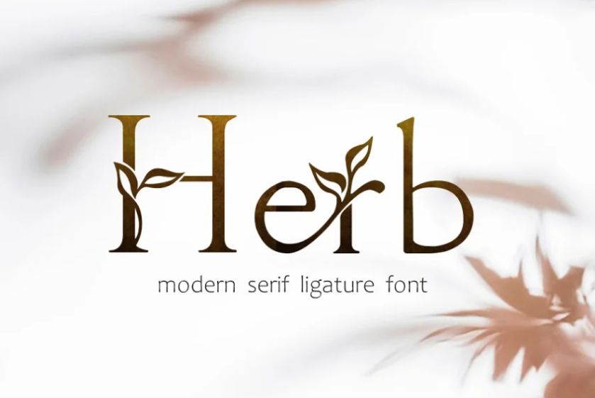Decorative Style Floral Fonts