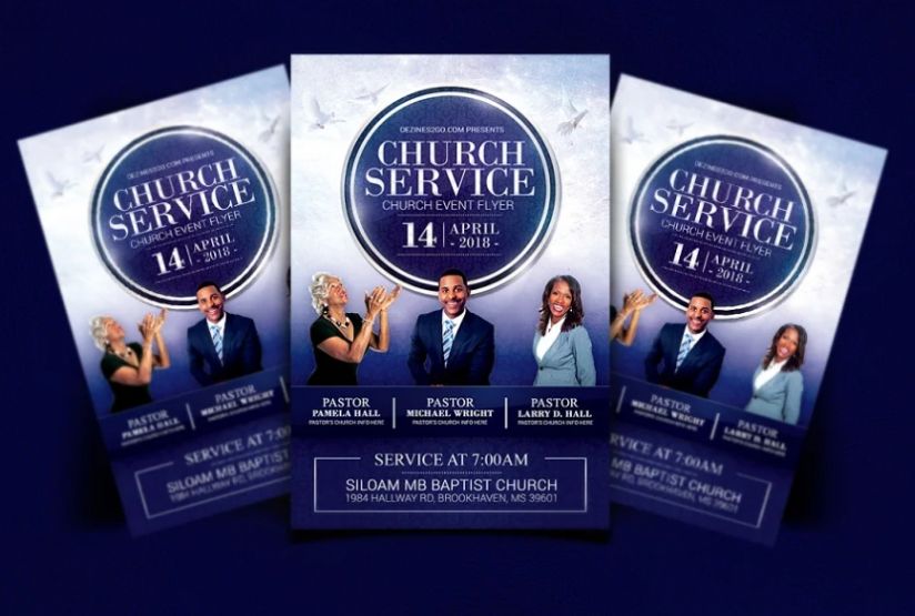 Church Services Flyer Template