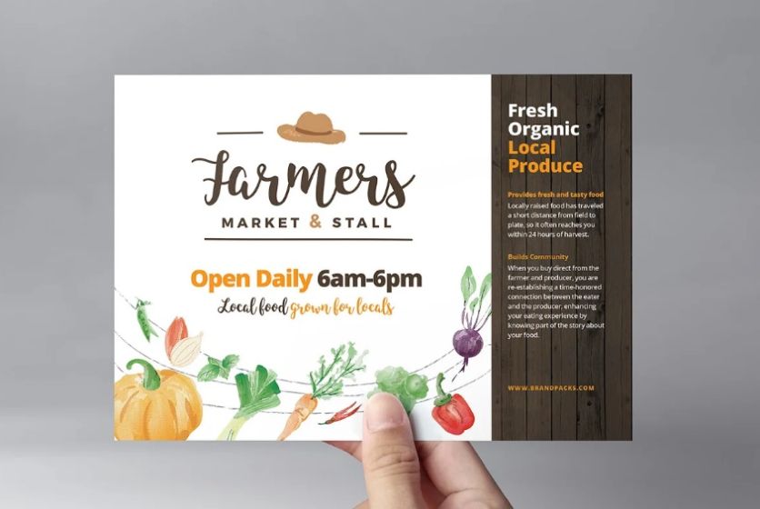 Editable Farmers Market Flyer Template