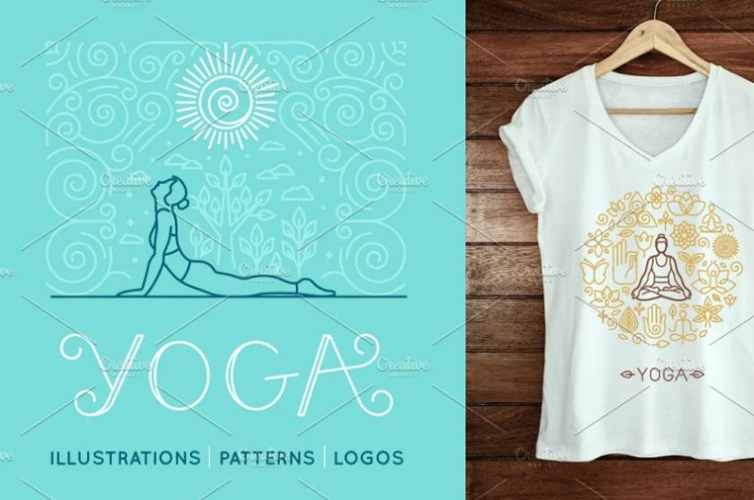 Elegant Yoga Illustration Design
