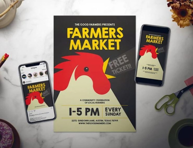 15+ Farmers Market Flyer Template PSD FREE Download