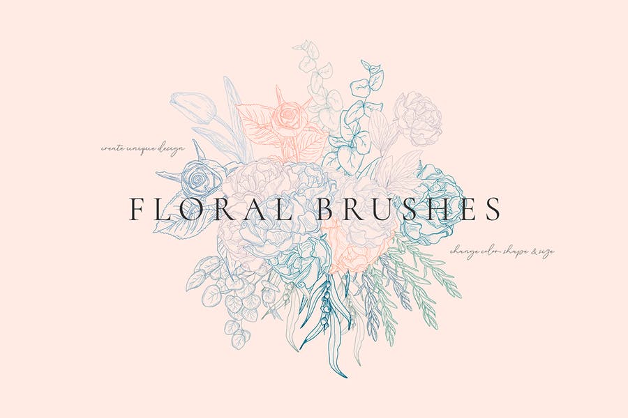 Floral Brushes foe Illustrator
