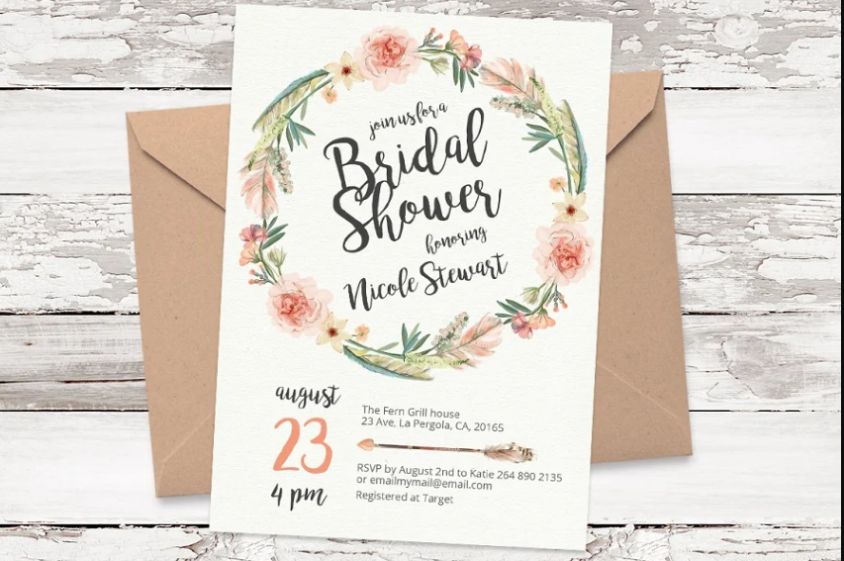 Floral Style Invitation Template