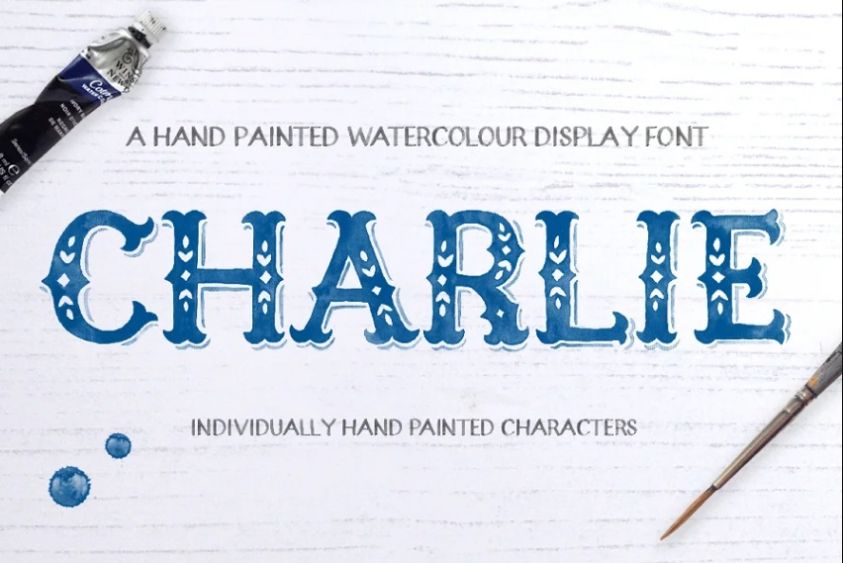 Folk Style Hand Painted Fonts