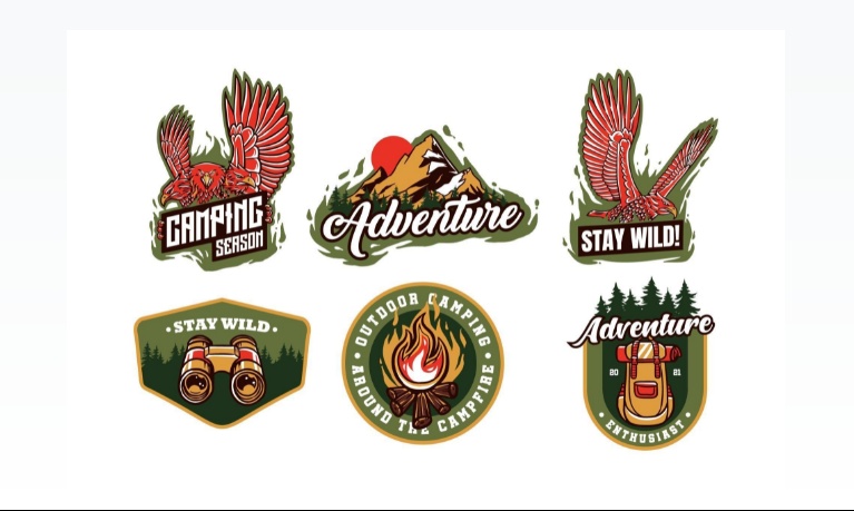 Free Camping and Nature Logos