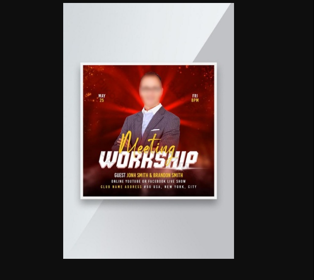Free Church Worship Flyer