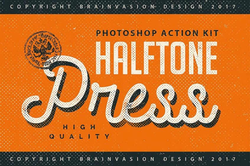Free Halftone Print Effect