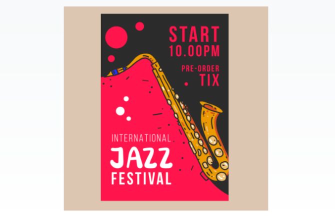 Free Jazz Festival Flyer Template