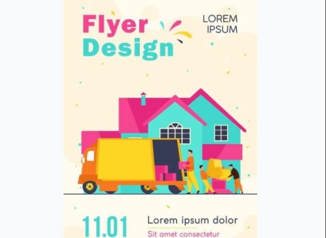 15  FREE Moving Company Flyer Template PSD Graphic Cloud