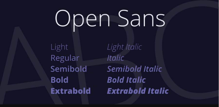 Free Open Sans Font