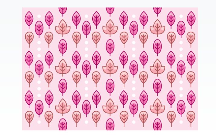 Free Pink Leaf Pattern Design