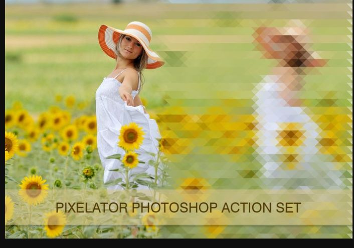 Free Pixel Photoshop Effect