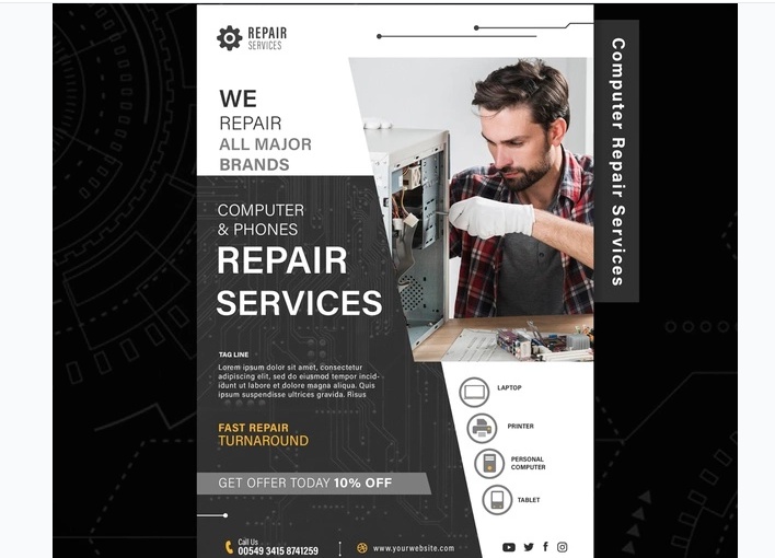 Free Repair Services Flyer
