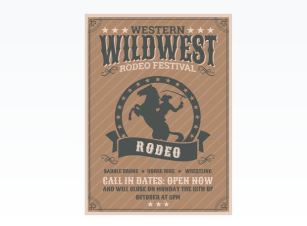 Free Rodeo Flyer Design