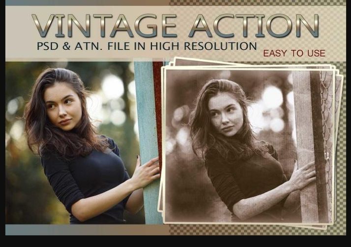 Free Vintage PSD and ATN File