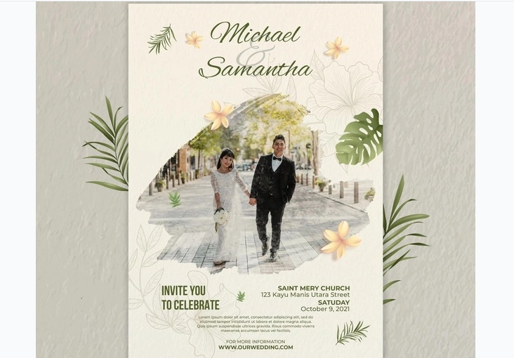 Free Wedding Poster Template
