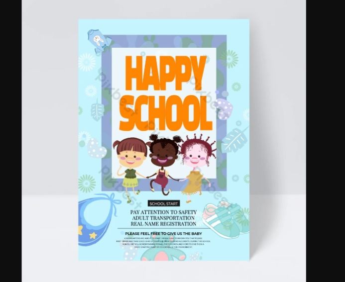 Free happy School Flyer