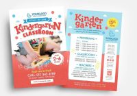 Kindergarten Flyer Template PSD