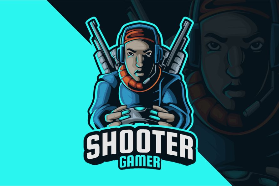 Fully Editable Shooter Logo