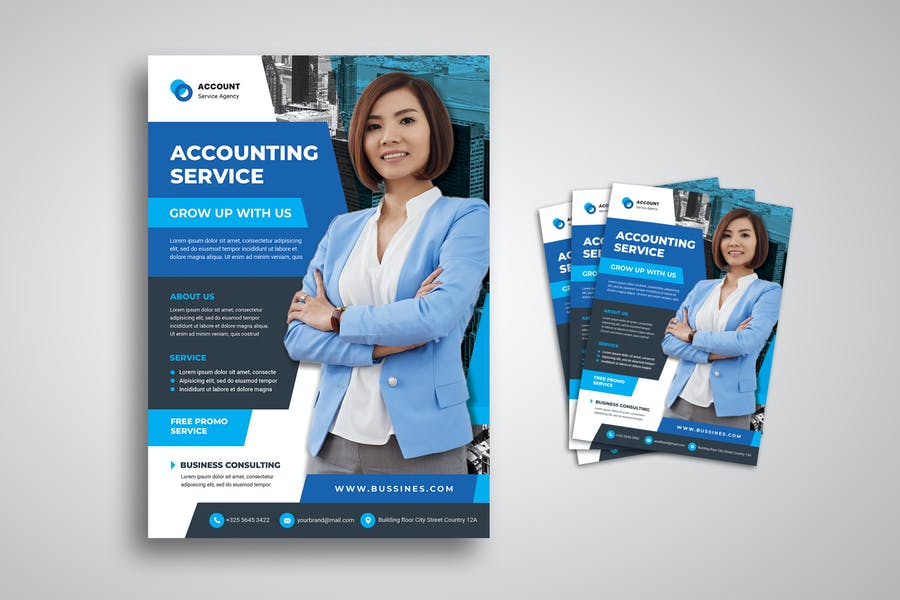 Fully Layered Accountant Flyer