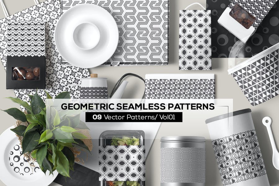 Geometric Seamless Pattern Set
