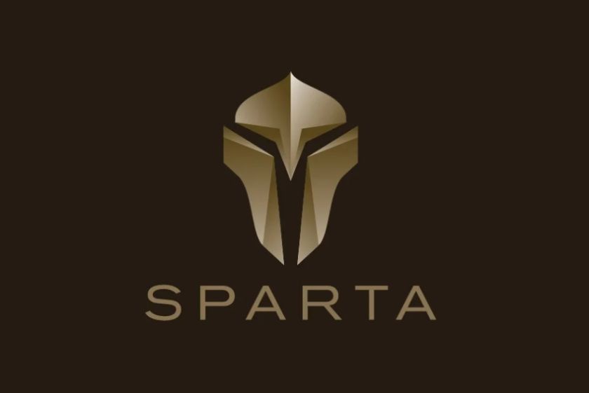 Gradient Style Spartan Logo