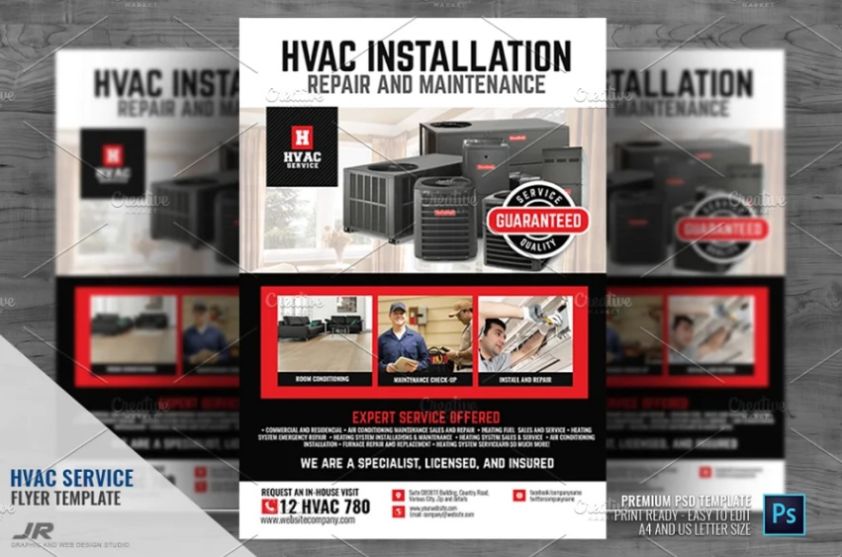 HVAC Installation Flyer PSD