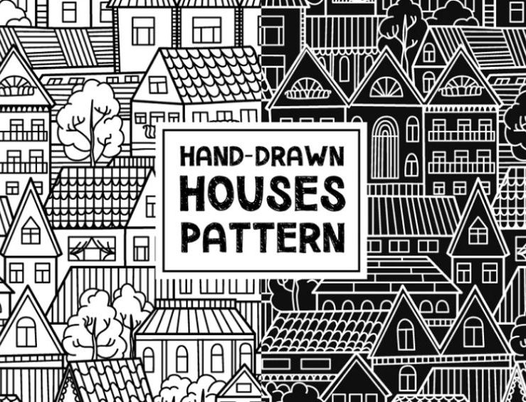 15+ FREE House Patterns Design Vector Download