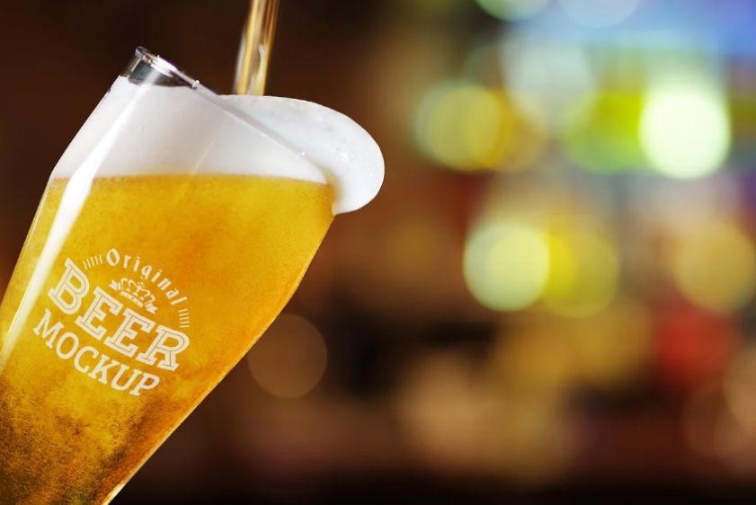 High Quality Beer Glass PSD